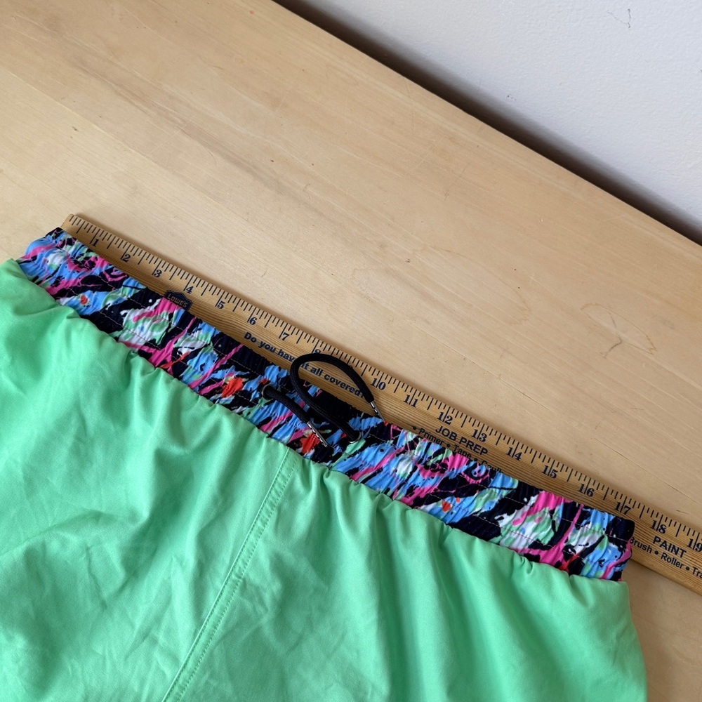 Slunks lined volleyball swim shorts. Neon green. XXXL - Picture 3 of 6